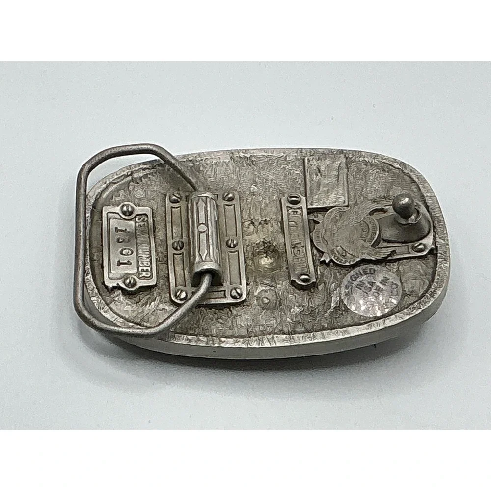 The Great‎ American Buckle Co Shriners Belt Buckle Red Enamel Vintage 1986 1801
